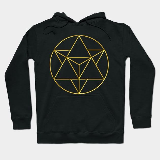 Merkaba Symbol Hoodie by Aflamed Designs